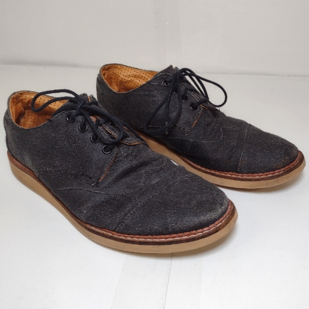 Toms Men's Sharcoal Canvas Shoes Size (9.5)
